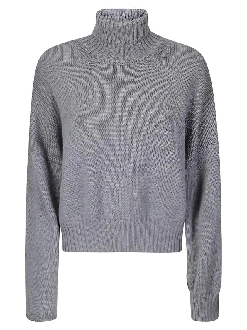   ARCHIVIO B  Wool Sweater Grey  Rollkragenpullover 