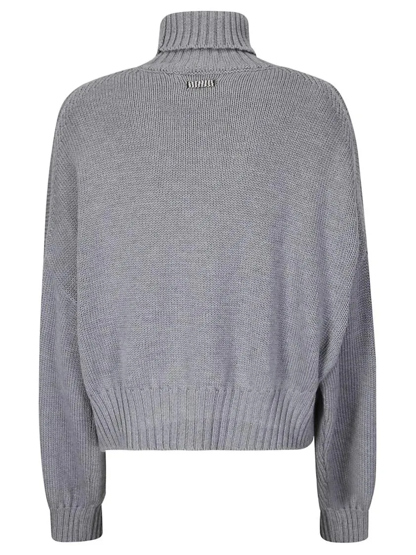   ARCHIVIO B  Wool Sweater Grey  Rollkragenpullover 