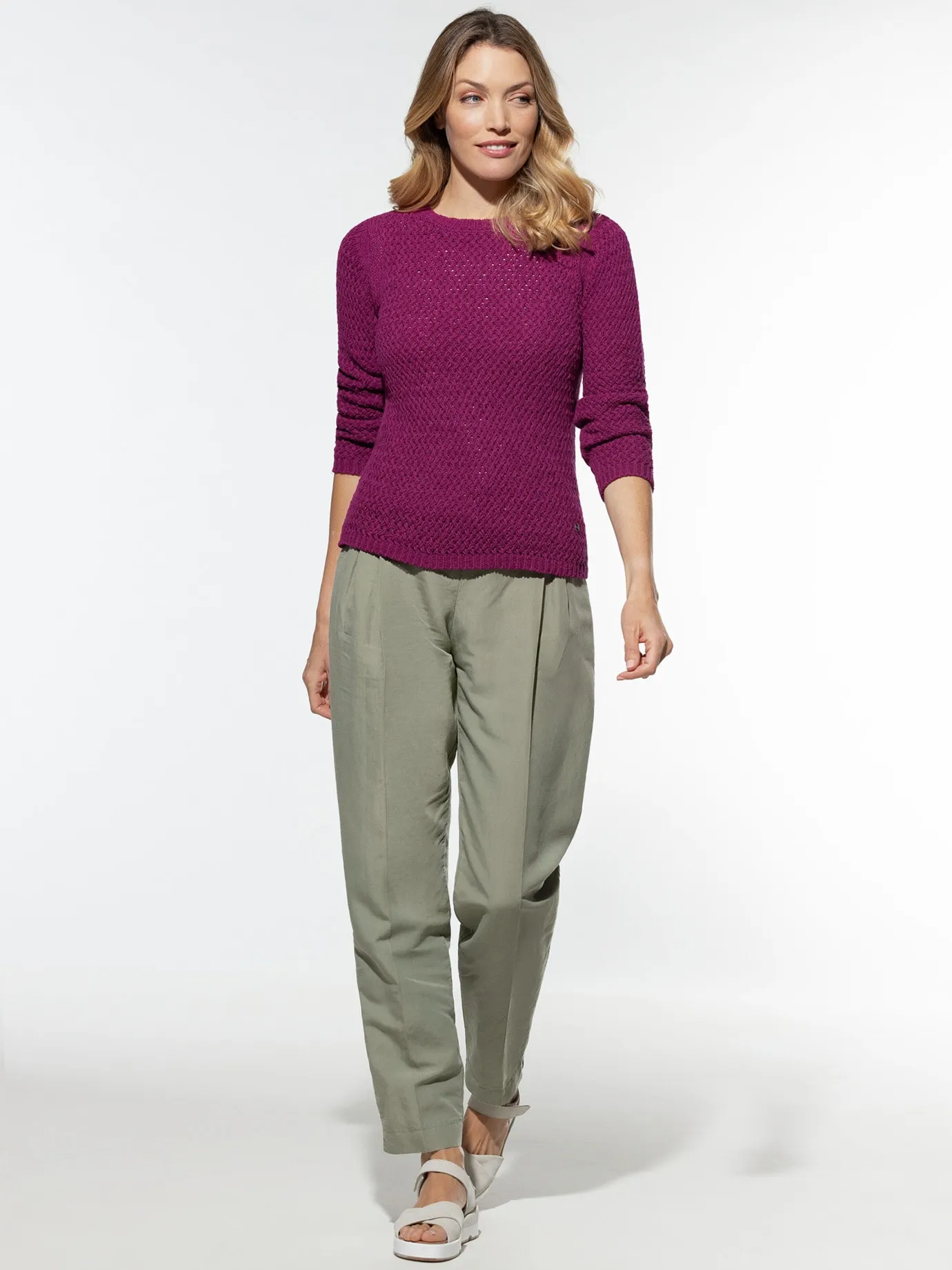 Baumwollbändchen-Pullover Firenze