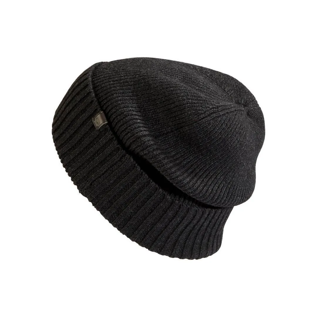 Camel active Mütze Strickmütze Beanie schwarz unifarben 8M50 406500 88 asphalt