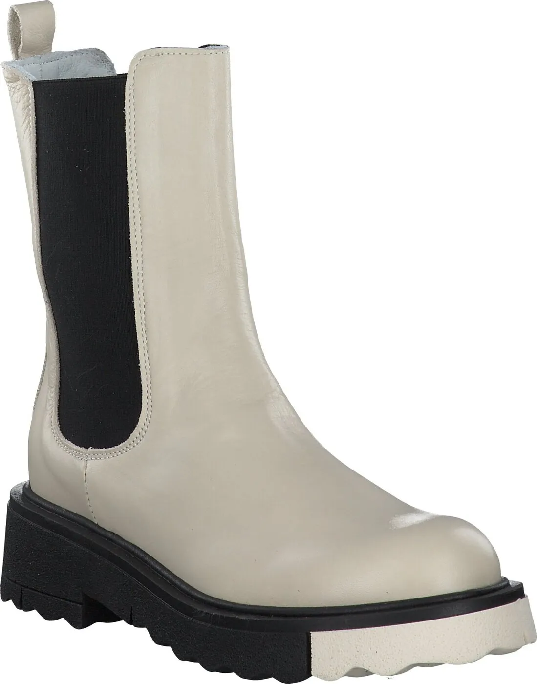 Damen-Chelsea-Boots aus Leder 102301993360 (Beige)
