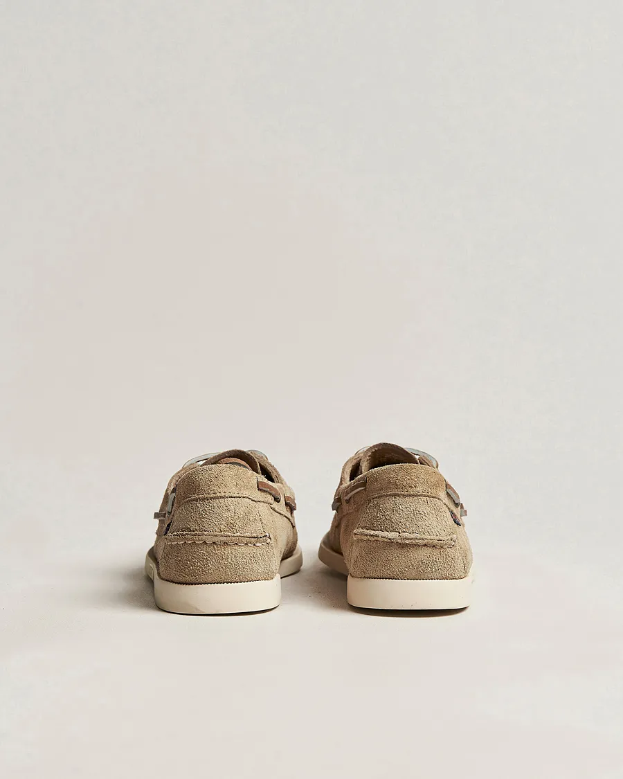 Docksides Suede Boat Shoe Beige Camel