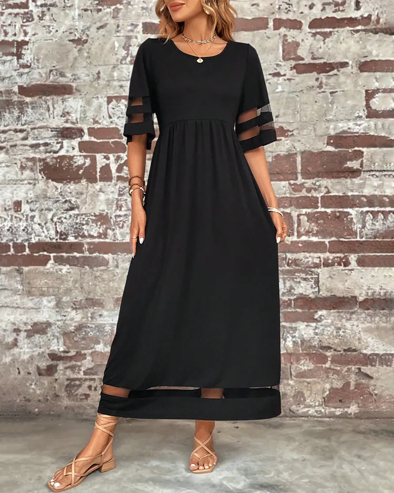 Elegantes Kleid mit mittellangen Ärmeln