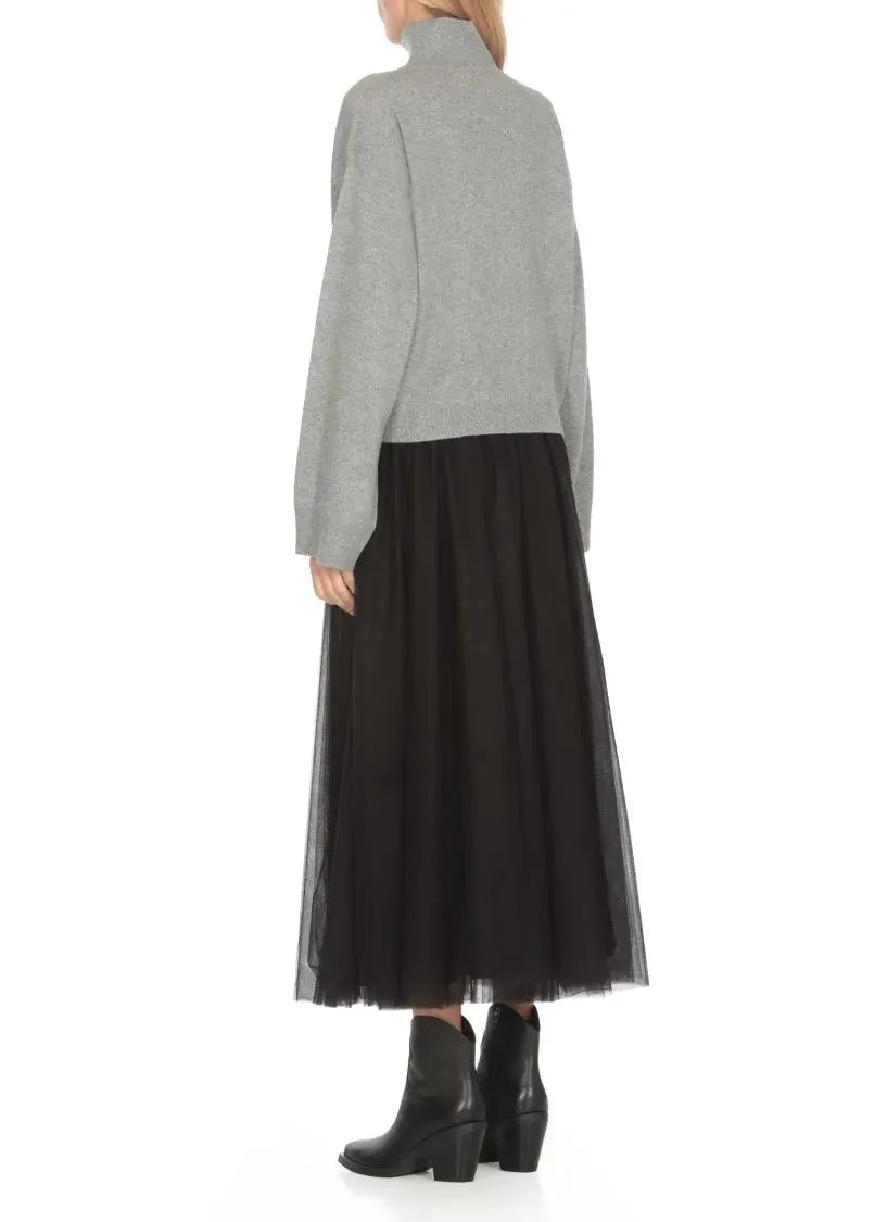   Fabiana Filippi  Lurex Sweater Grey  Rollkragenpullover 