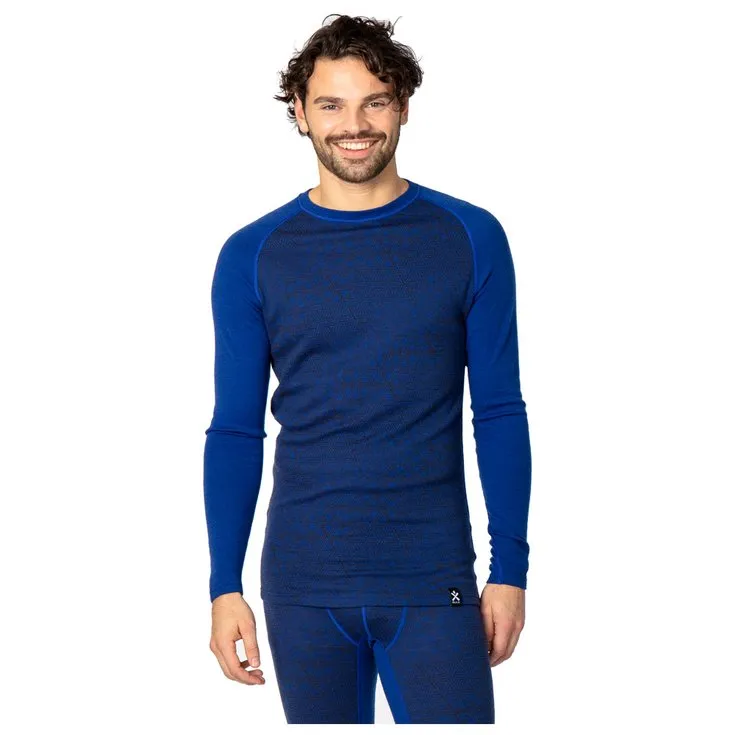 Funktionsunterwäsche Bula ---Geo Merino Wool Crew Lapis