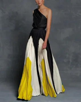 Glamouröses One-Shoulder-Maxi-Kleid