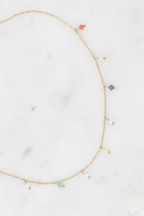 Halskette – Halsband, Süßwasserperlen und Top-Kristalle