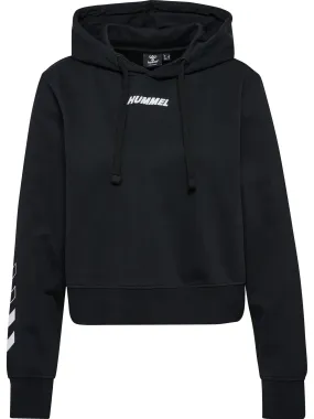 hummel hmlELEMENTAL SHORT HOODIE WOMAN Hoodie Damen BLACK im Online Shop von kaufen