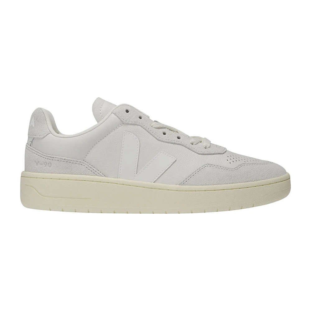 Leder-Sneaker mit Wildleder-Logo