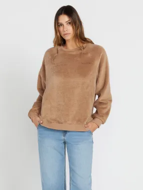 Pheelin Phine Sherpa Sweatshirt - MOCHA