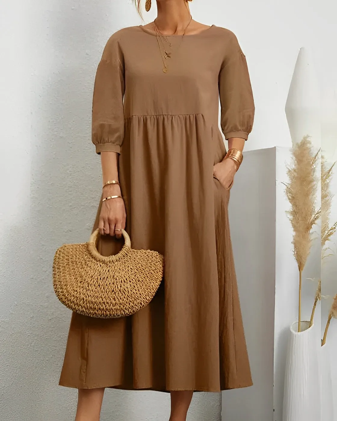 Retro Lange Kleid