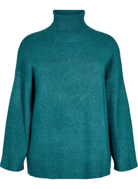 Rollkragenpullover aus Strick
