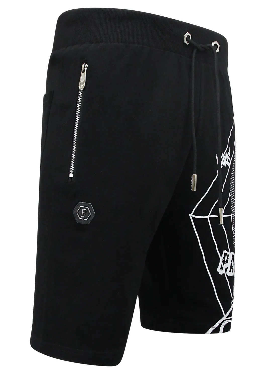 Skull - Strass Shorts - 7969 - Schwarz