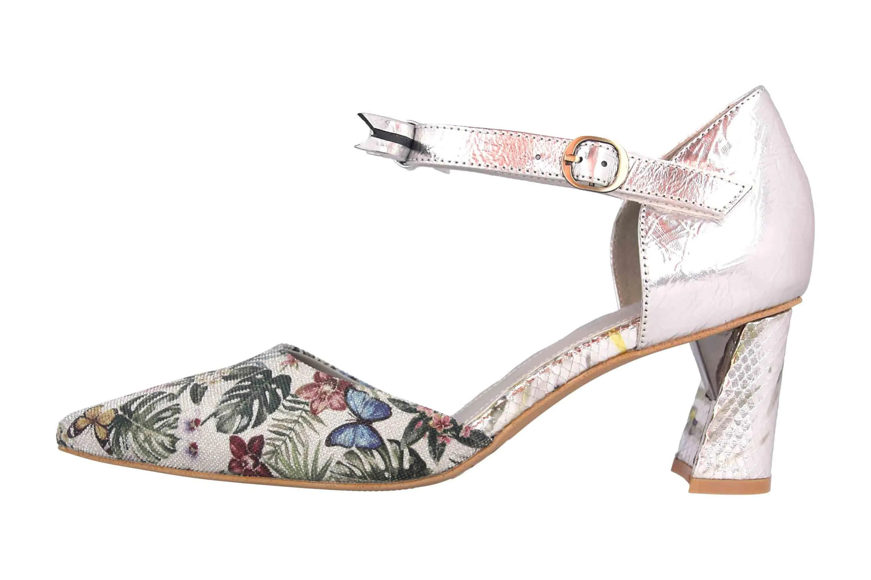 Spring Footwear Sandaletten in Übergrößen Silber Sensational-Slm große Damenschuhe