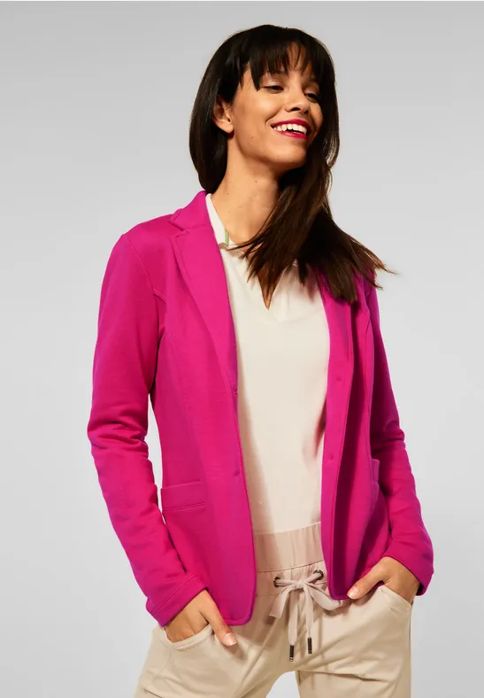 Street One Basic Blazer in Unifarbe 