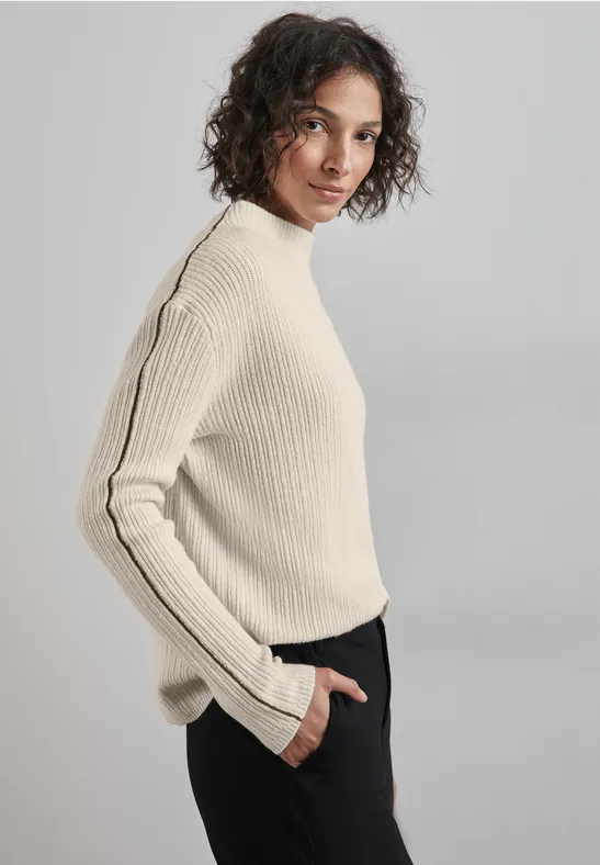 Street One Pullover mit Kontrastdetail 