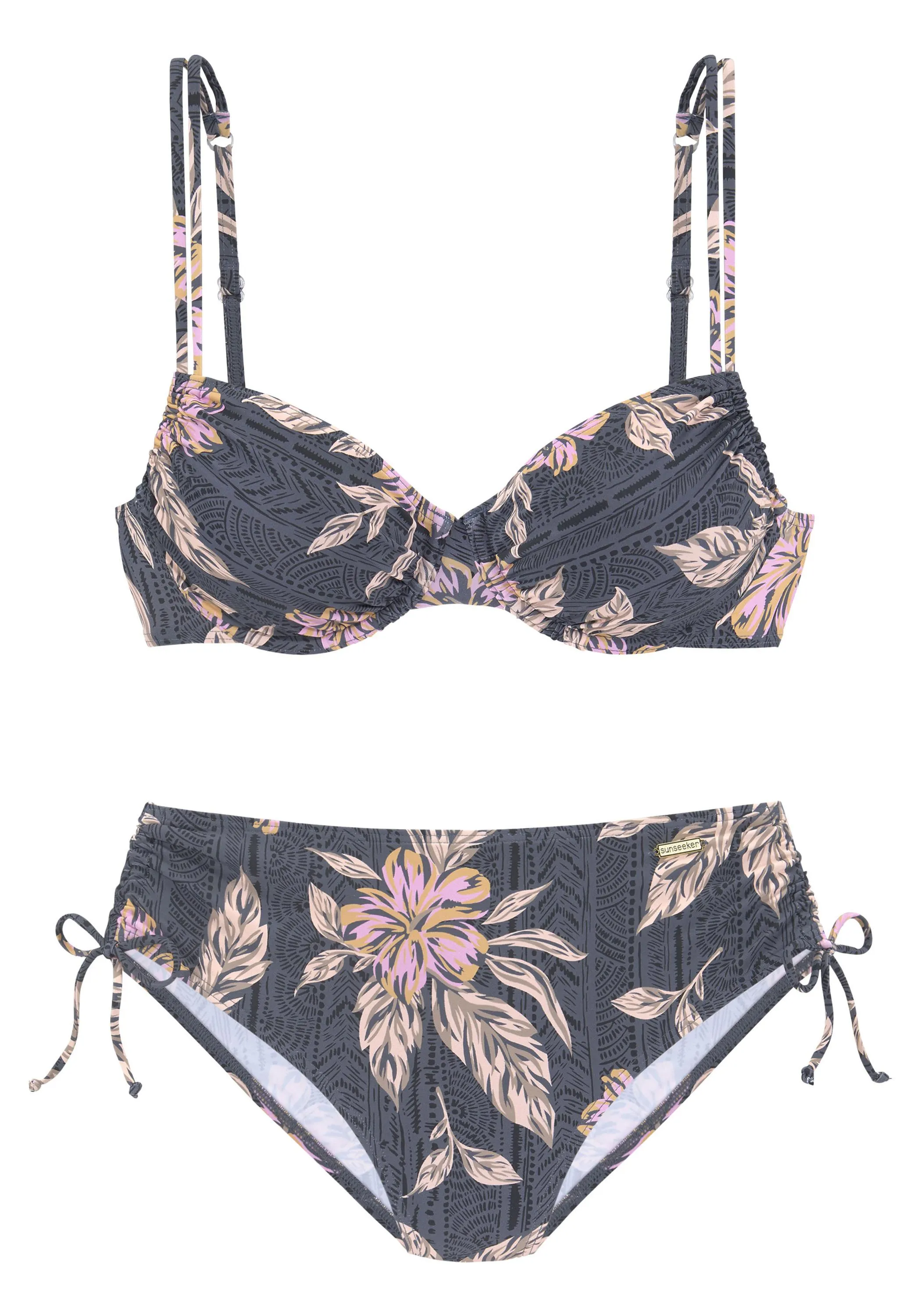 sunseeker Bügel-Bikini Bikini Set Damen schwarz bedruckt im Online Shop von kaufen