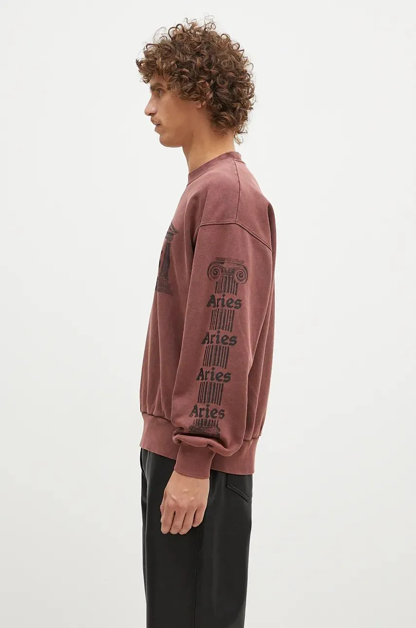 Sweatshirt Aries Aged Ancient Column Sweatshirt With Print AR2003302