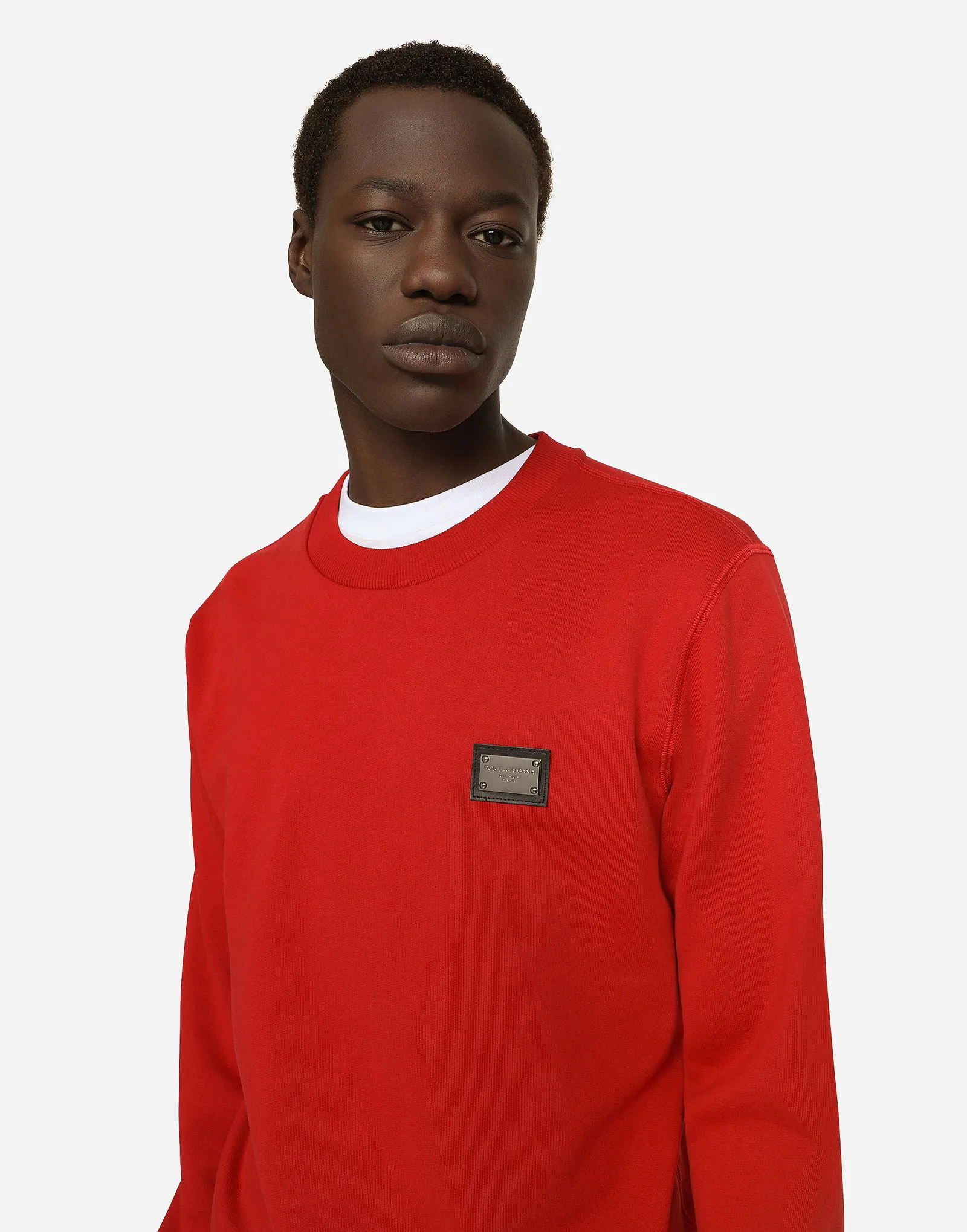 Sweatshirt Dolce & Gabbana Jersey Sweatshirt With Branded Tag G9ABJTG7F2GR2254