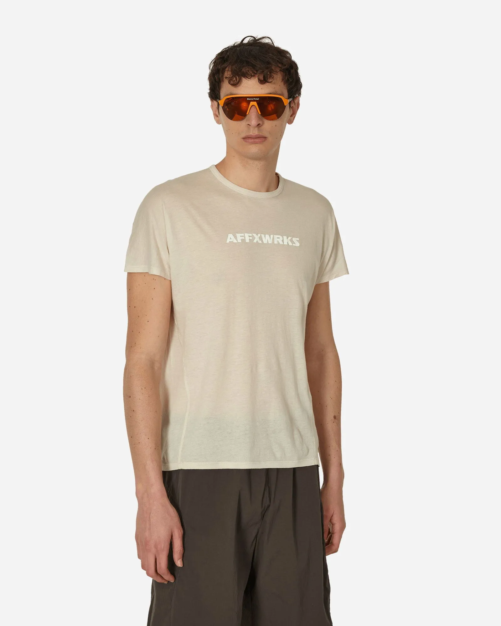 T-shirt AFFXWRKS Shoulderless T-Shirt Dust White SS24T0V1 DUSWH