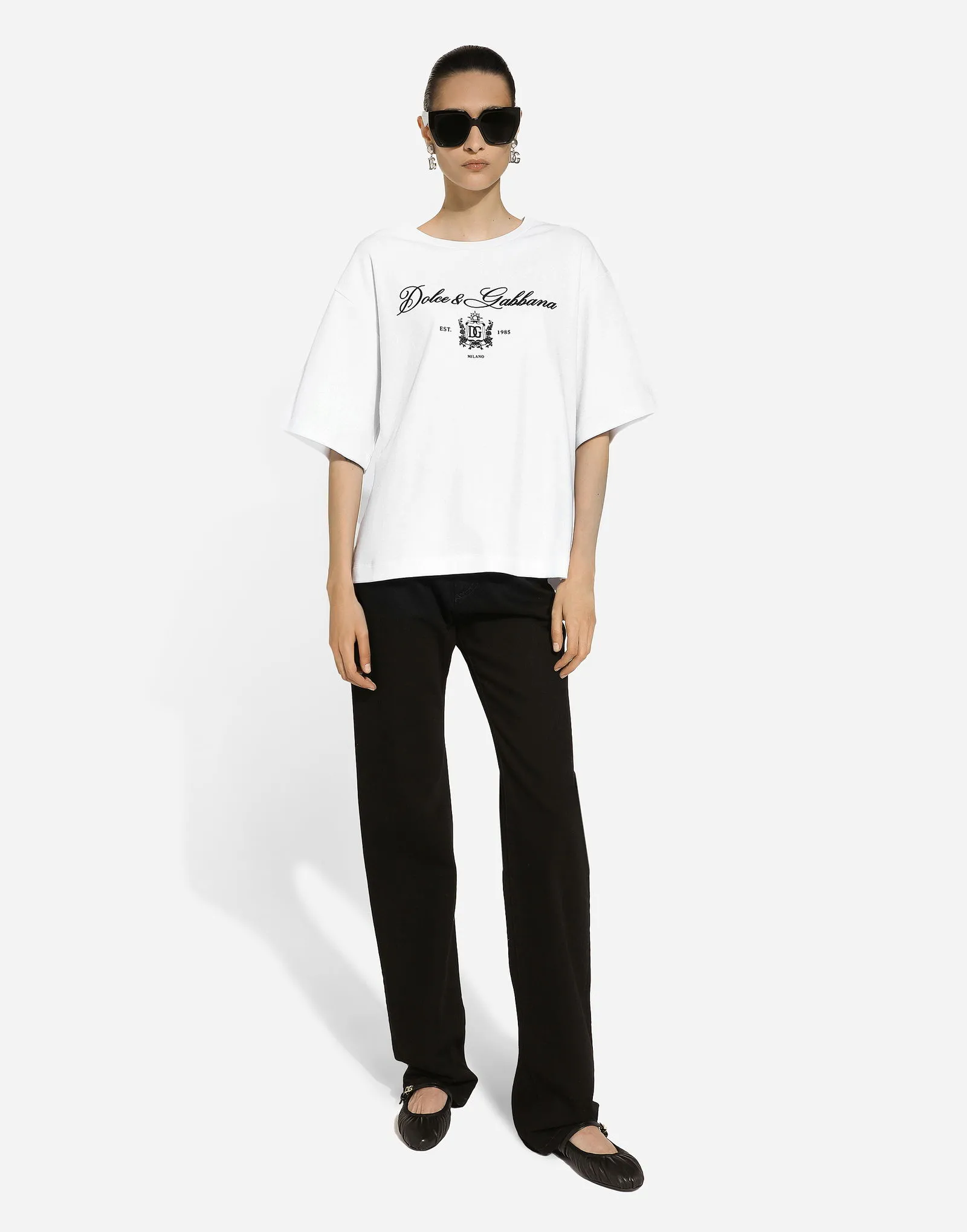 T-shirt Dolce & Gabbana Jersey T-shirt With Logo F8V12ZGDCNWW0800