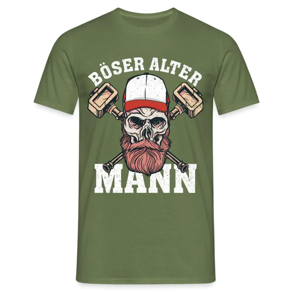 Totenkopf Bser Alter Mann Lustiges T-Shirt