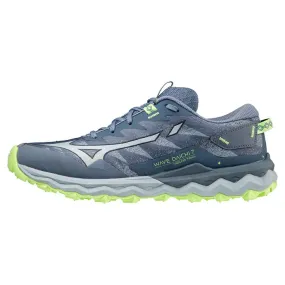 Trailrunning-Schuhe Mizuno ---Wave Daichi 7 W vintage indigo Subdued Blue Neo Lime